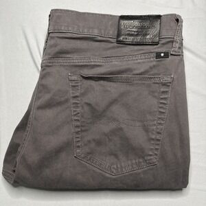Lucky Brand Jeans Mens 36x30 Gray 410 Athletic Straight Stretch Comfort Denim